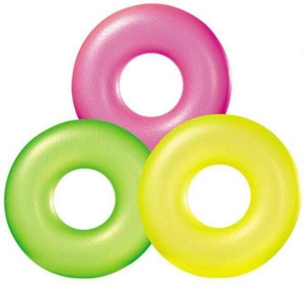 Intex Intex 59262EP 36 dia. Neon Frosted Inflatable Tubes - Assorted Colors 3003.265